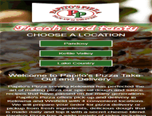 Tablet Screenshot of papitospizza.ca